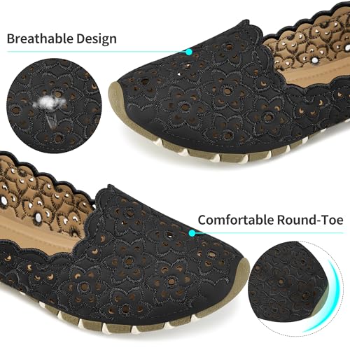 Flats for Women Ballet Shoes: Comfortable Closed Toe Dressy Shoes for Womens Slip on Ballet Flats3