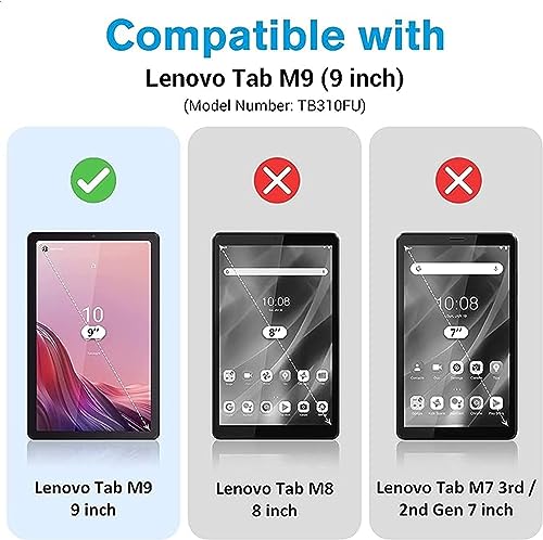 Image of Tempered Glass Screen Protector Compatible With Lenovo Tab M9 (9 inch) TB310FU(Transparent) (Pack Of 1)