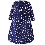 Hudson Baby Unisex Baby Plush Sleeping Bag, Sack, Blanket, Navy Stars, 12-18 Months