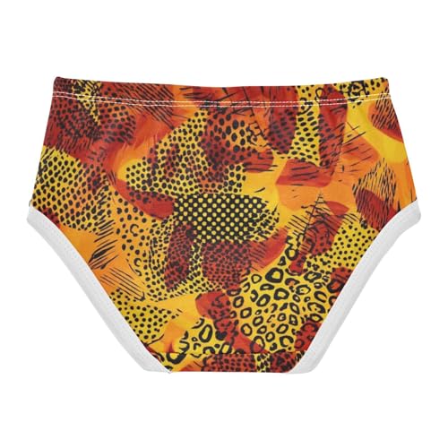 Durable Toddler Underwear Floral 2t Cotton Girl Panties Cute Animal Print Orange Black Undies Kids Briefs2