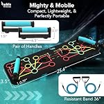 Addis Push up board (Push-up bard) avec bande de tension 7 en 1 Portable et pliable. Facile à utiliser n'importe où. & Femmes