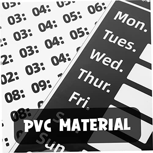 Panneau heures ouverture effaçable en lot de 3 stickers repositionnables - 7