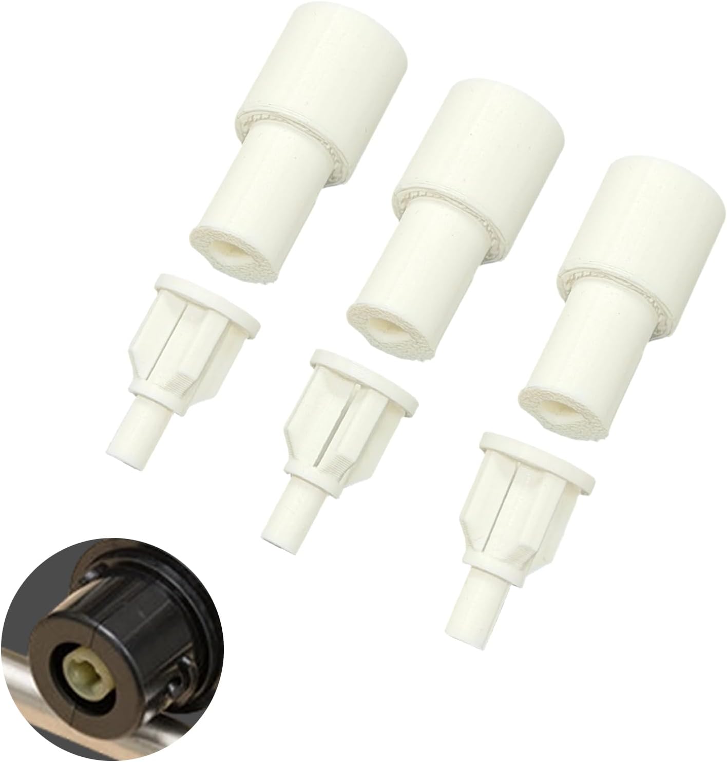 6PCS Replacement Motor Drive Compatible with Mueller Ultra-Stick Immersion Hand Blender, Blender replacement parts (White)