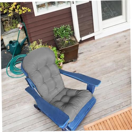Sillón mecedor plegable para exterior con cojines acolchados 4