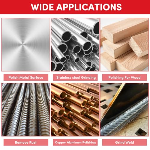 Image of 8 Pack Wire Wheel for Angle Grinder, 4-1 /2 inch Heavy Duty Carbon Steel Knotted Wire Brush, 5 /8 inch-11 Arbor, Rapid Rust Removal & Polishing, Angle Grinder Wheel Brush Combo Set