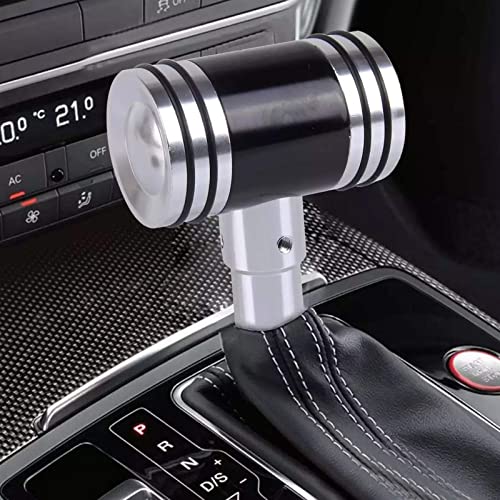 AutoMoto-Stain-Less-Steel-Hammer-Type-Gear-Knob-Shifter-Manual-or-Automatic-Shift-Knob-Aluminum-Alloy-Car-Shifting-Head-T-Shape-Lever-Stick-Handle-Compatible-for-All-Type-of-Cars-Black-Colour
