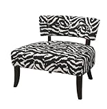 Powell Company Lady Slipper Zebra Print Accent Chair