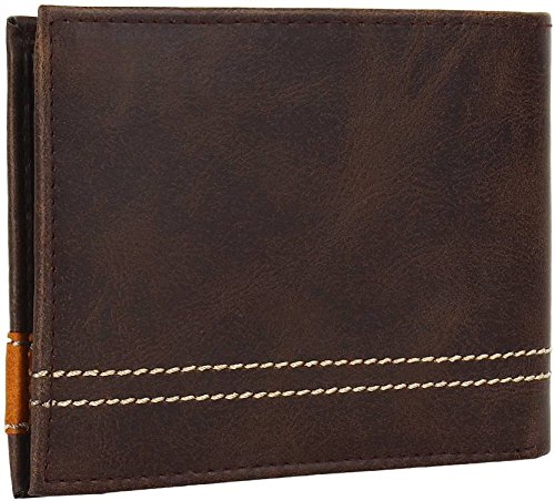 Image of Amicraft Brown Fancy Synthetic Leather Men's Wallet