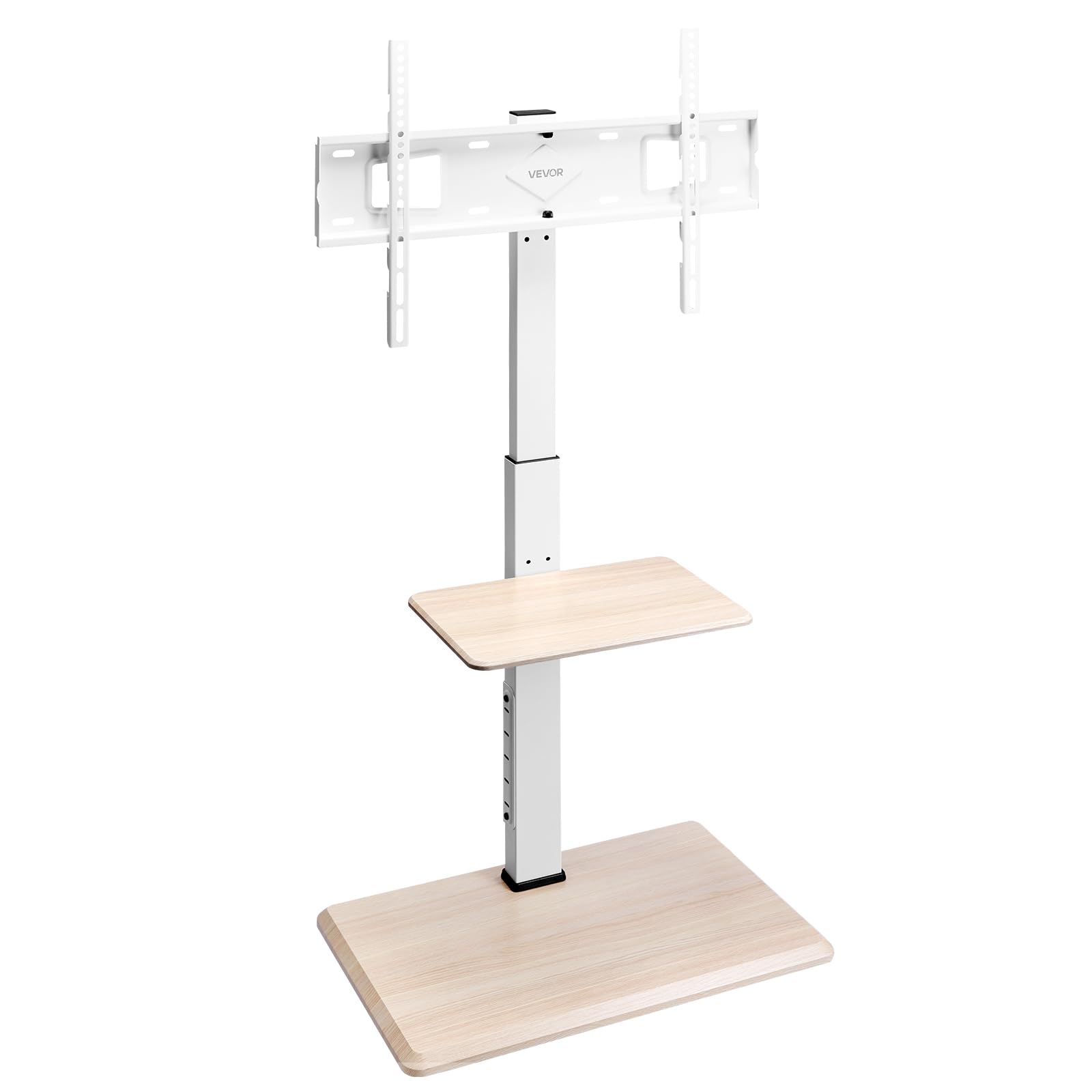 VEVOR rollbarer TV-Ständer Fernsehständer für 812,8-1778 mm TVs bis zu 40 kg, 25° Links-Rechts-Drehung & höhenverstellbare TV-Halterung mit Ablage für Schlafzimmer Wohnzimmer (max. 600 x 400 mm)