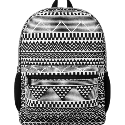 MELVIS 20L Backpack School Bag For Travel With Bottle Compartment | Trendy Water Resistant High Storage Bag For Men & Women | Boys & Girls Laptop Printed Backpack For College Gift (CHECK PRINT)