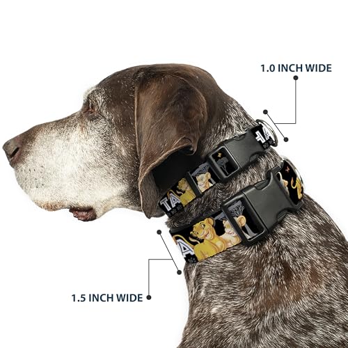 Collar de perro Simba y Nala con clip de plástico y correa ajustable 3
