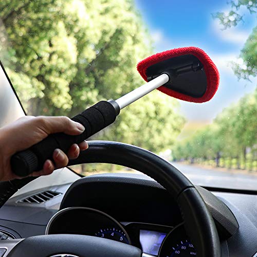 Anself TIROL Pára Brisa Limpa Escova Limpa Lidar Com Telescópica Microfibra Limpa Pára Automático Ar
