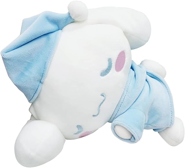 Vicdone Kuromi Soft Plush Toy, Stuffed Anime Cute Kuromi My Melody Cinnamoroll Plush, 20cm Cute Kawaii Plush Toy Holiday Birthday Gift for Boys and Girls Fans (Blue Cinnamorol)