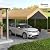Outsunny 20' x 10' Carport Replacement Top Canopy Cover for Model 84C-207WT or 84C-386V00WT, Waterproof and UV Protected Garage Car Port Cover with Ball Bungee Cords, Beige (Only Cover)