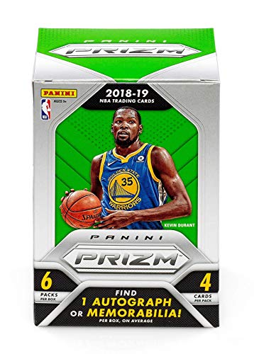 2018/19 Panini Prizm NBA Basketball BLASTER box (6 pk, ONE Memorabilia or Autograph card/box)