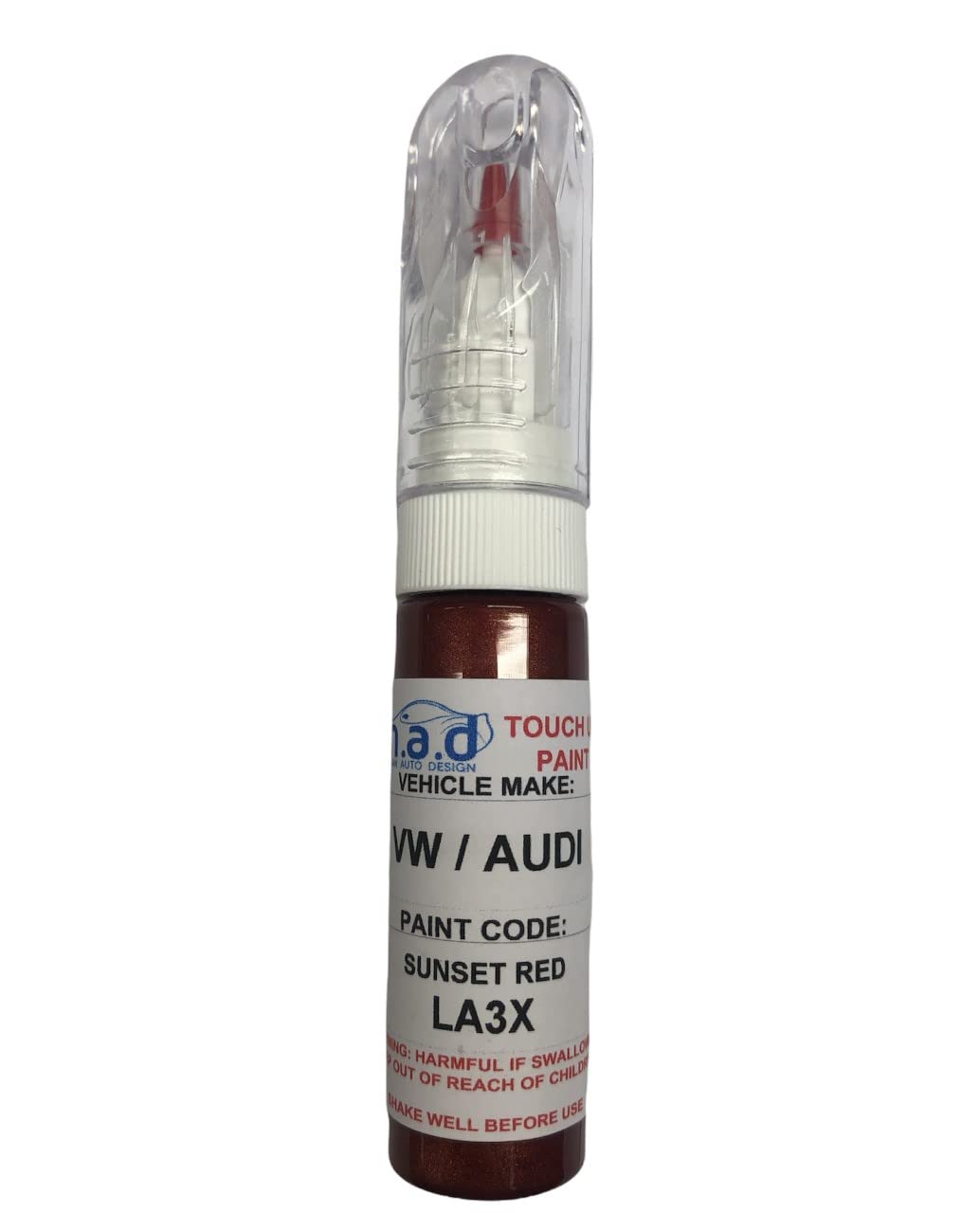 M.a.d Myldan Auto Design Just Paint Touch Up Car Paint 20Ml Pen For V W / Audi Sunset Red La3x (Just Paint)