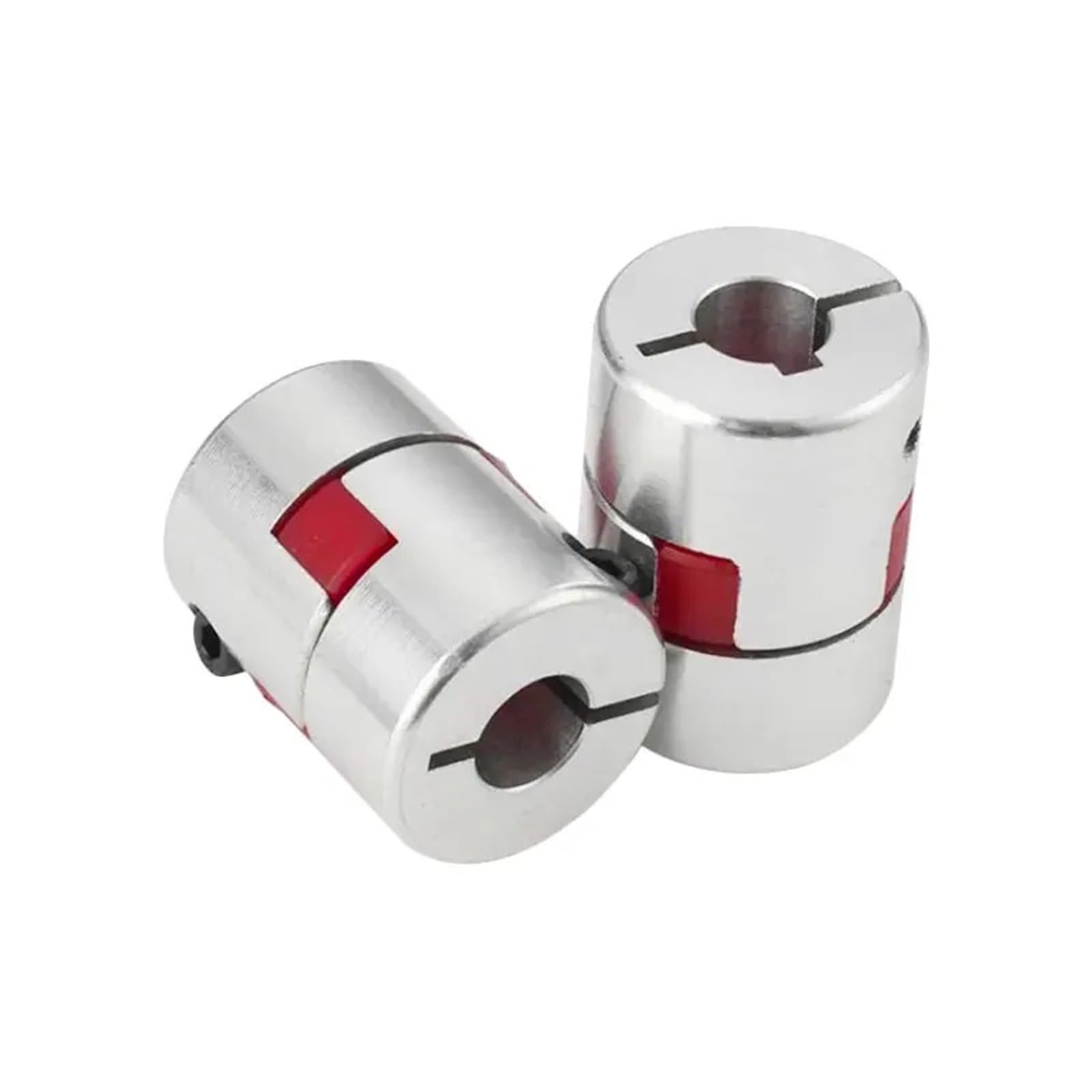Acoplador de dos mordazas D20 L25 de aluminio ciruela, eje flexible, acoplamiento BW, 4/5/6/6,35 8/10 mm, 1 unidad(6-10)