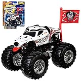 Hot Wheels Monster Mutt Dalmatian Truck (2017, New Truck - Team Flag Series Monster Jam Dog Pound)