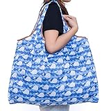 LANODO エコバッグ 便利 繰り返し使える買い物袋 収納 簡単 折りたたみ 大容量 （WD-034）