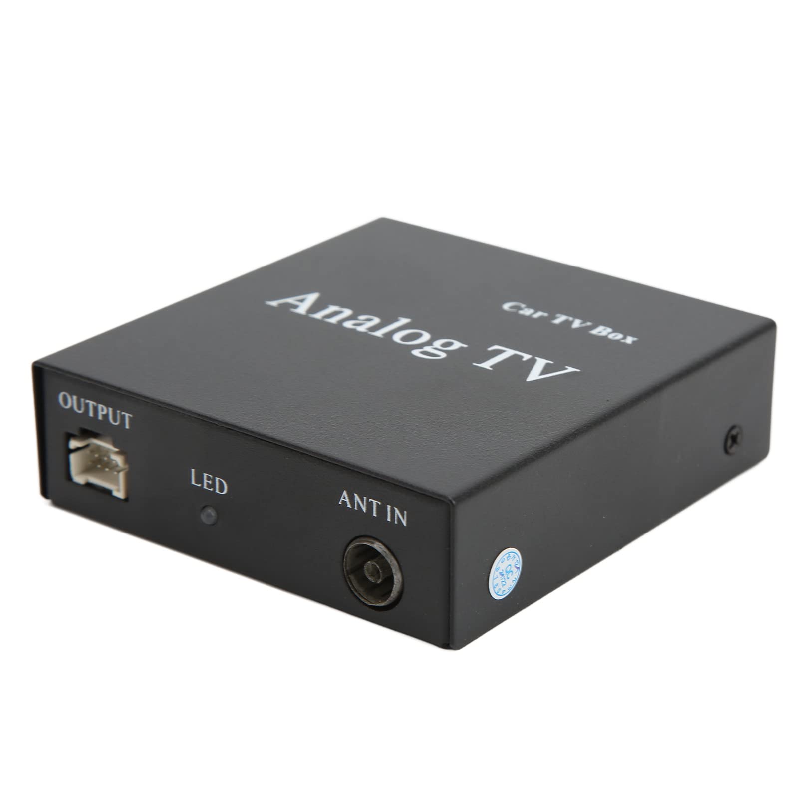 Tbest Boîtier TV Analogique pour Voiture Récepteur de Signal DVD Mobile PAL SECAM NTSC Système Complet Affichage du Menu OSD Structure Compacte en Métal pour Véhicules et Moniteurs