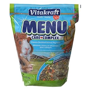 Vitakraft Menu Premium Guinea Pig Food – Alfalfa Pellets Blend – Vitamin and Mineral Fortified 5 Pound (Pack of 1)
