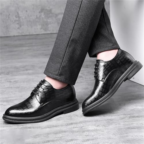 Casual Height Increasing Dress Shoes Comfort Walking Shoes for Male Lace-Ups Business Work Office Dress Shoes3