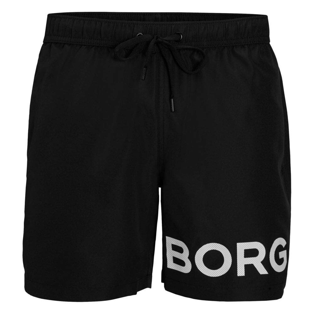 Bjorn Borg Borg Logo Karim Boys Swim Shorts, Black