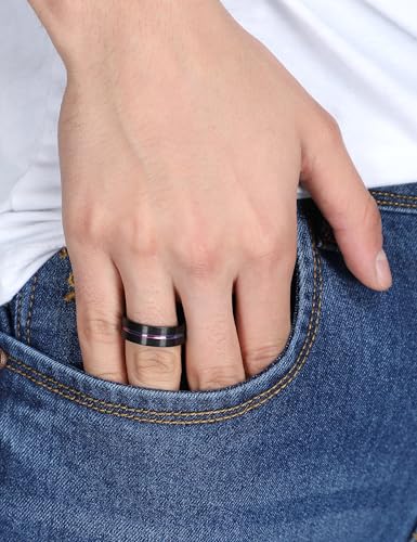 Image of Fashion Frill Electric Colourful Line Ring For Women And Men Stainless Steel Ring For Women And Men Gift For Him Her