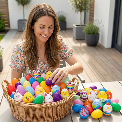 Easter Squishies Toys 12 Pack with Plastic Eggs - Kids Party Favors - Image 7