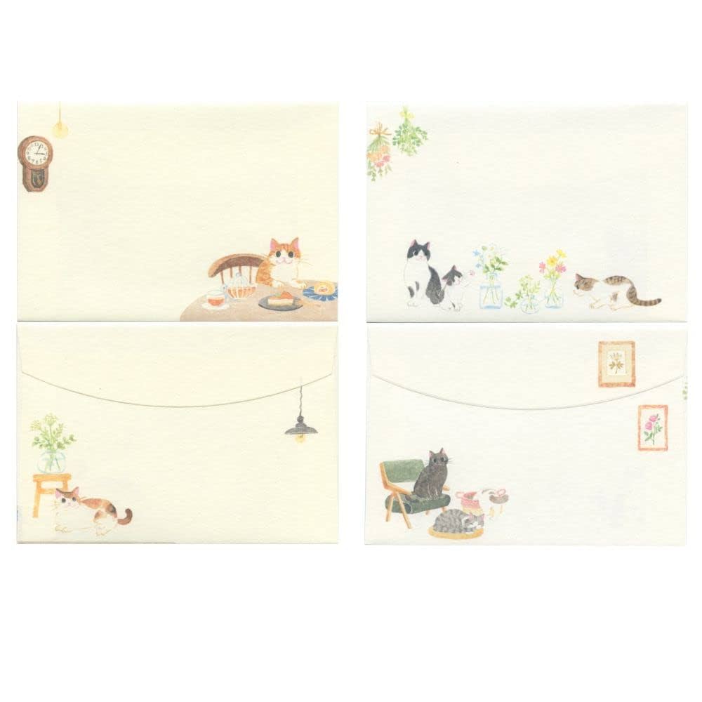 Amazon | 封筒 ねころび【丁寧な暮らし】手紙 猫 かわいい