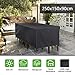 Produktbild Gartenmöbel Abdeckung, FOCHEA Wasserdichtes Gartentisch Abdeckung für Gartenmöbel, Sitzgruppe, 420D Oxford, atmungsaktive Schutzhülle für Gartenmöbel, Gartentische, Stühle und Möbelsets (250*150*90cm)