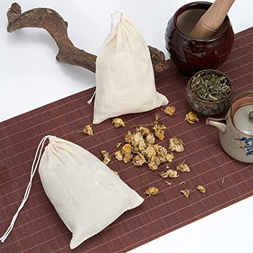 Looksgo 25 Pcs 5X7 Inch Muslin Bag Sachet Bag For Party Wedding Home Supplies Cotton Drawstring Bags For Jewelry #TOP2