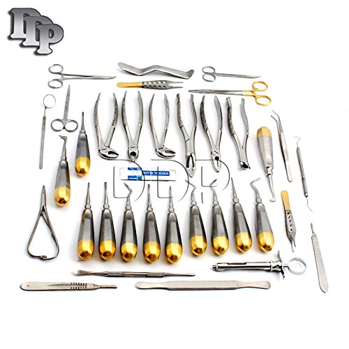 DDP New Premium German Grade Set of 74 Each Dental EXTRACTING Elevators Forceps Instrument KIT Set-Premium Dental Instruments Set A+ Quality