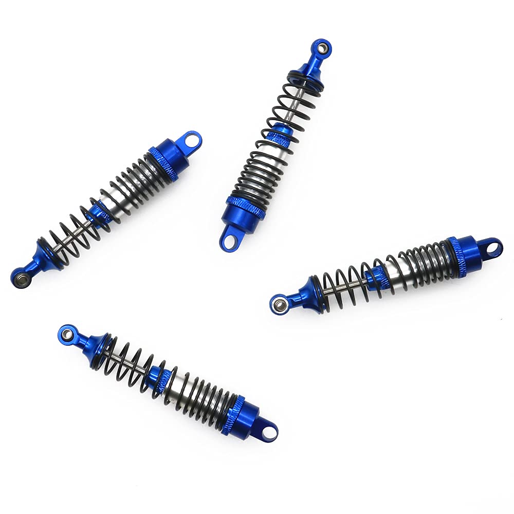 Amortiguador RC De Metal De 100 Mm | 2 Piezas Para Coches 1/10 | Compatible Con HSP, RGT, Himoto Y Redcat | Azul Marino