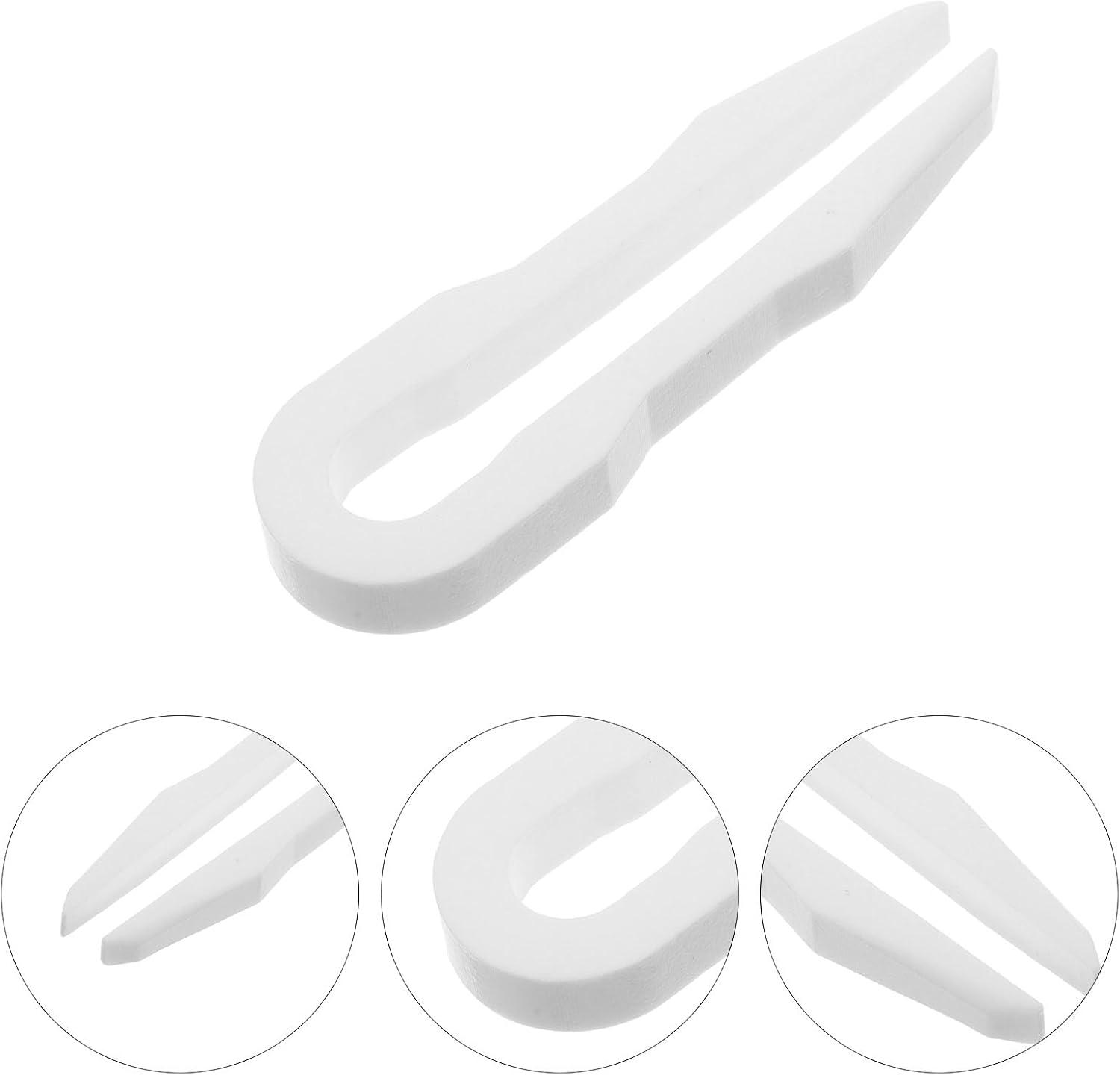 Gadpiparty Anti-static Ptfe Tweezers for Electronics, Precision 100mm Laboratory Forceps for Corrosion-resistant Science Lab Work and Silicon Wafer Handling