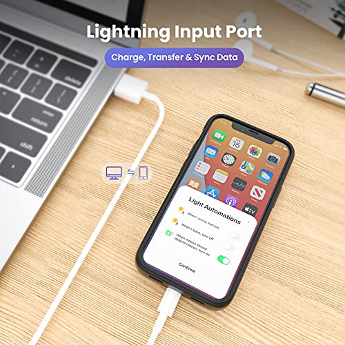 Newdery Battery Case For Iphone 13 Mini/12 Mini, 4700Mah Portable Rechargeable Battery Pack, Wireless Charging Case Extended Battery Charger Case For Iphone 13 Mini (5.4") Black #TOP5