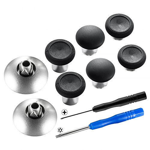 eXtremeRate 8 in 1 Magnetic Metal Thumbsticks for Xbox Series X/S, for Xbox One S/X & PS4 Slim/Pro Controllers with T8H Screwdrivers - Black by eXtremeRate - Used condition - US$20.89
