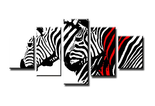 Visario 160 x 80 cm Cuadro en Lienzo Cebra 5567-SCT – Imagen/Impresion/Pintura Listo para Colgar