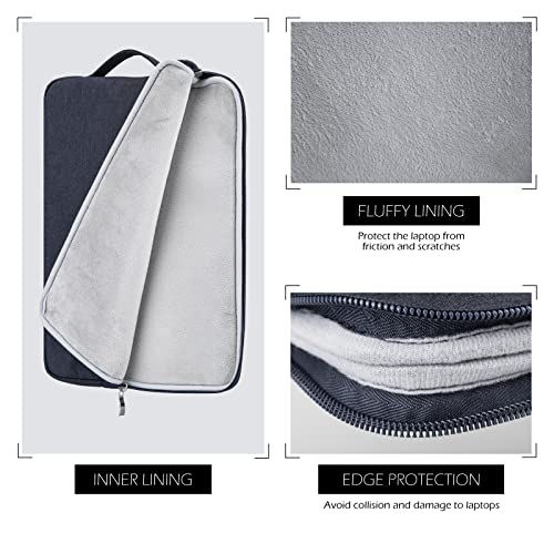 MicaYoung 15 Inch Laptop Sleeve Case Protective Bag with Front Pocket Retractable Handle Computer Carrying Case for 15 Inch MacBook Pro A1707/1990 with Touch Bar Notebook - Image 2