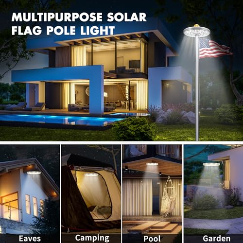 Aurolit Flagpole Light Solar Powered thumb #2
