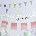 Ginger Ray PM-910 Pick and Mix Designer Happy Birthday Bunting Banner Decoration, Gold, 1.5,