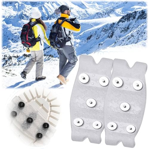 5本爪 屋外用滑り止めシューズカバー、屋外滑り止めグリッパースパイク、マイクロスパイク 滑り止めグリッパートパイク 雪や氷用 ハイキング用マイクロスパイク ハイキング/登山用 (スタイルA)