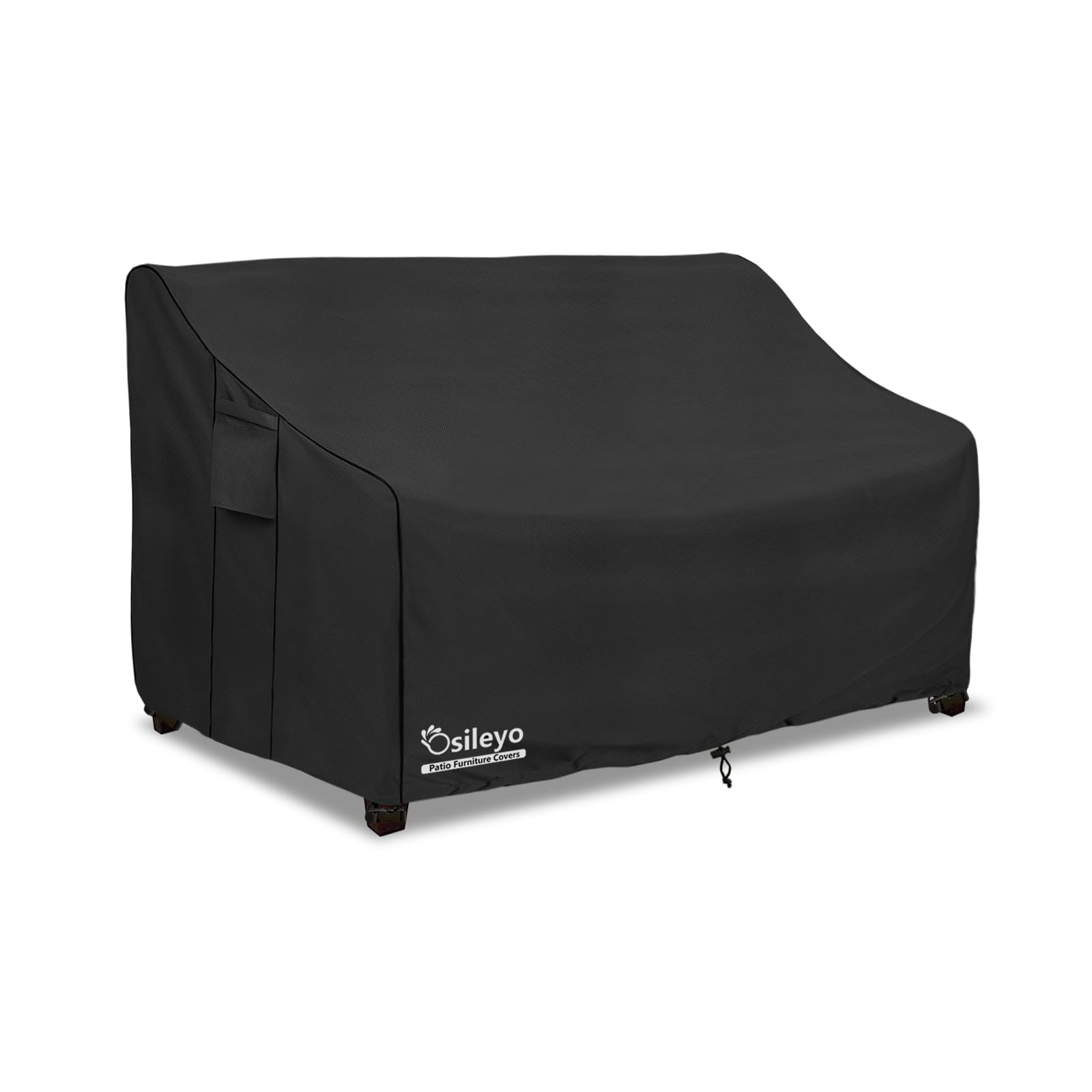 Outdoor Couch Cover,100% Waterproof 2-Seater Outdoor Loveseat/Bench Cover,Patio Furniture Covers,78" Wx 38" Dx 35" H Black