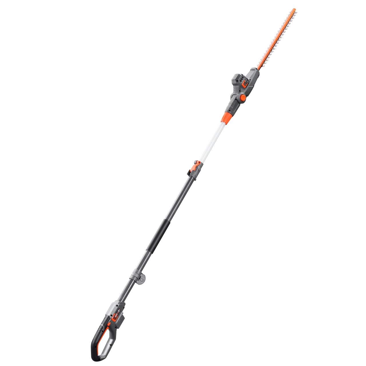Fuxtec Tagliasiepi telescopico a Batteria 20V Senza Fili FX-E1HH20 – Senza Batteria – 25 cm Lunghezza Taglio – Facile potatura di arbusti, cespugli e siepi