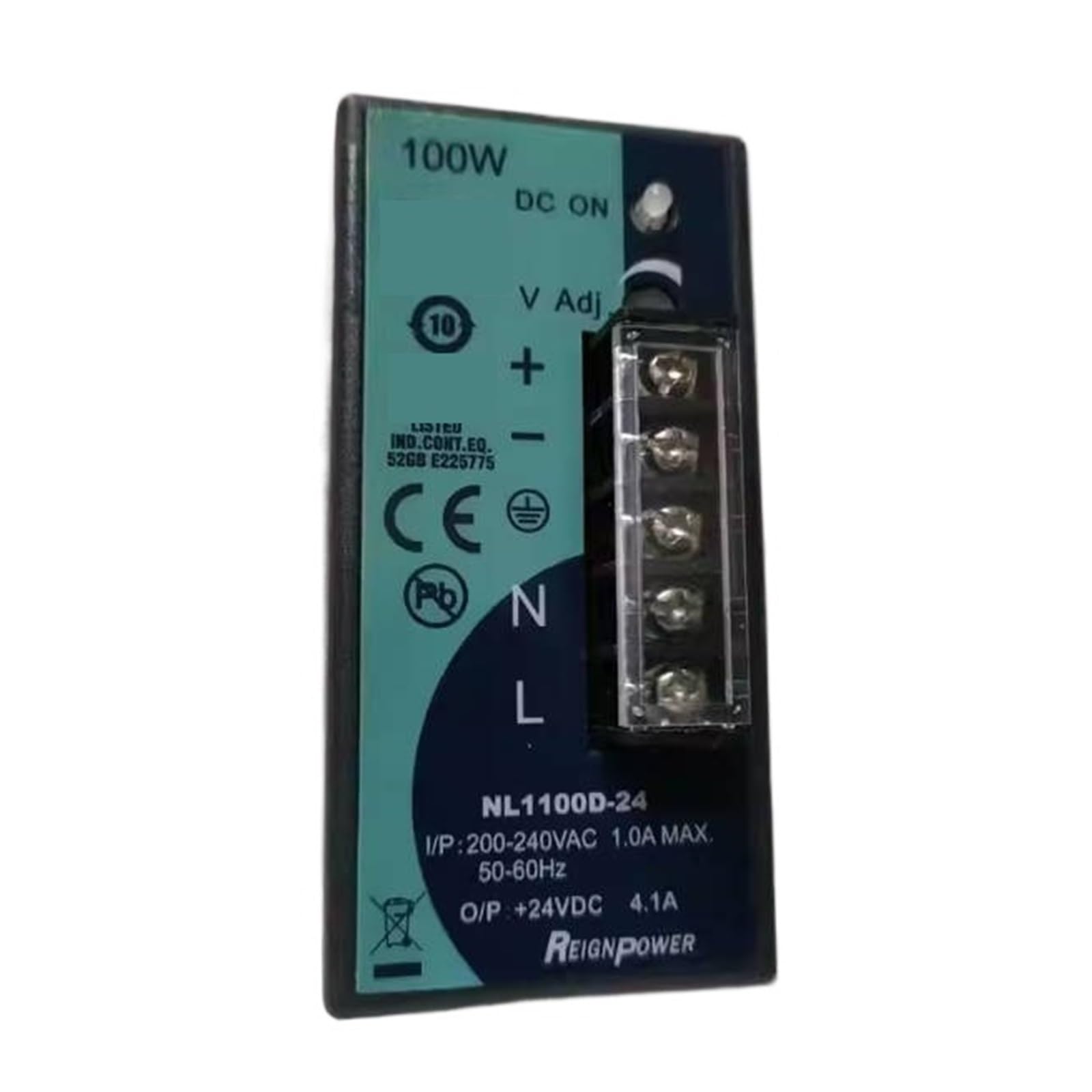 Alimentation 24V rail DIN 100W transfo de commutation 4.1A NL1100D-24 - 2