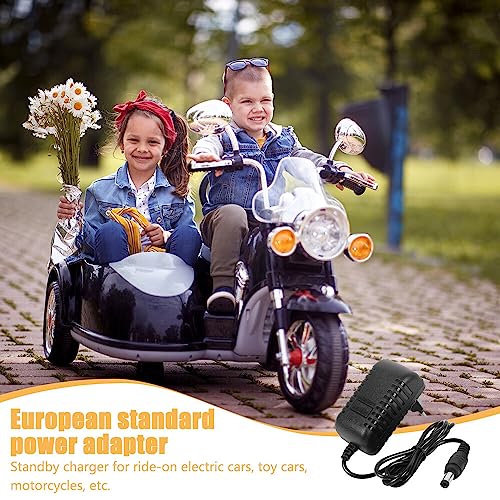 12v Kinder Elektrofahrzeug Ladegerät, WDKXCN 1000ma Ladegerät für Elektro Kiderauto, Ladekabel Elektroauto Kinder, RC Ladegerät, Netzadapter für Elektrofahrzeuge, Electric Fahrt Auf Toys, Eu-Stecker