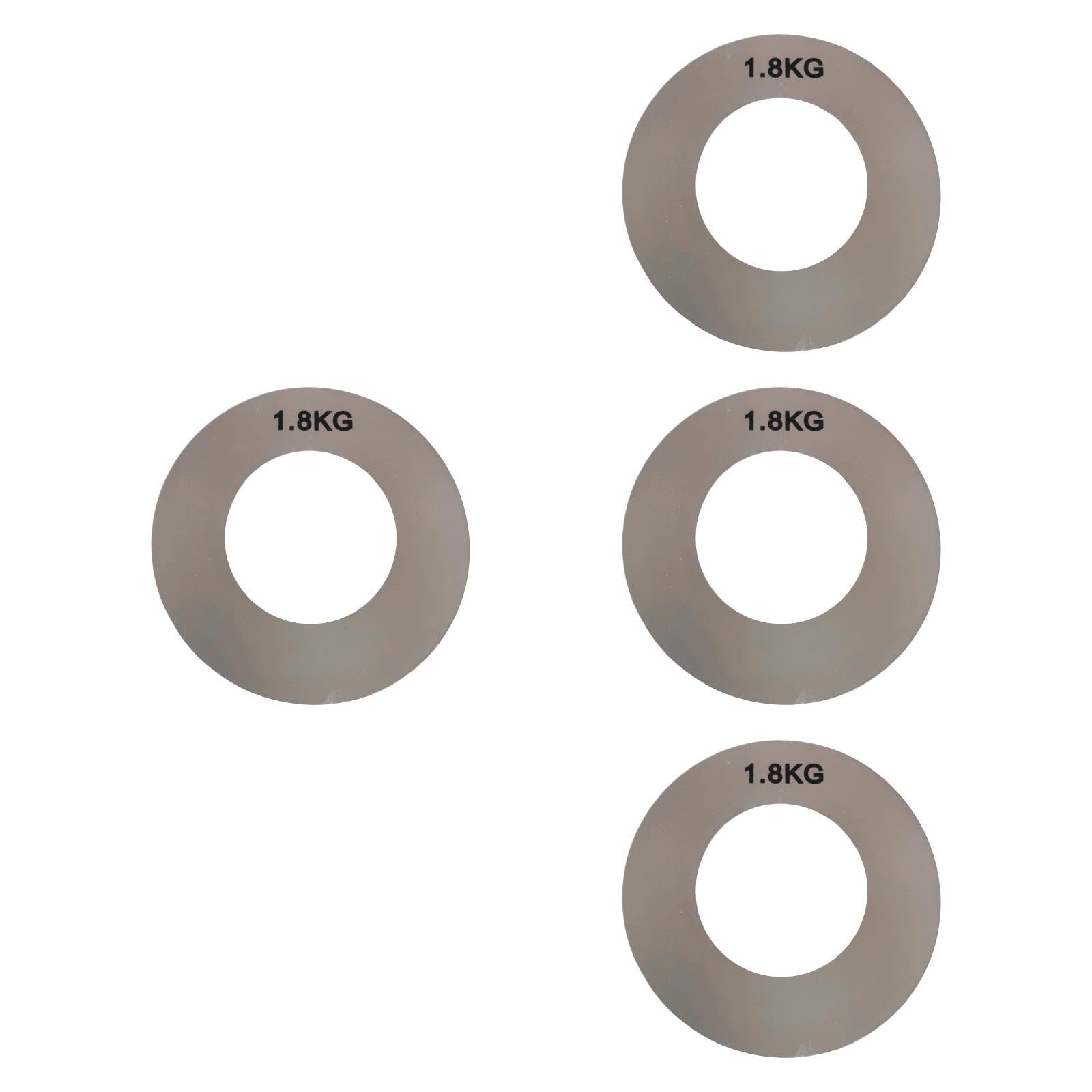 YIJU 4X Weight Stickers Weight Identification Stickers Self Sticky Weight Labels for Indoor Gym Resistance Trainers Sports Goods, 1.8Kg