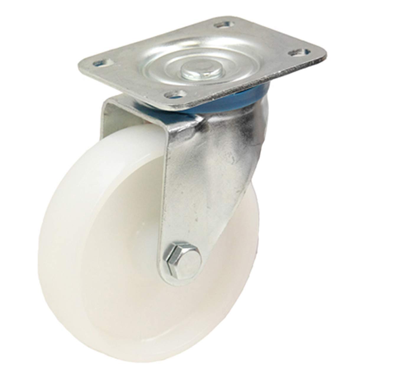 Parnells 125mm 5 Nylon Rollen Schwerlast Drehgelenk & Gebremste Lenkrollen Set 170kg Jede 4er Set