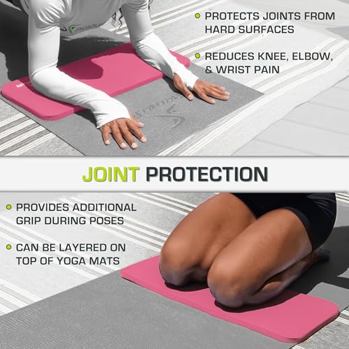 ProsourceFit Extra Thick Yoga Knee Pad and Elbow Cushion 15mm (5/8”) Fits Standard Mats for Pain Free Joints in Yoga, Pilates, Floor Workouts - Image 5