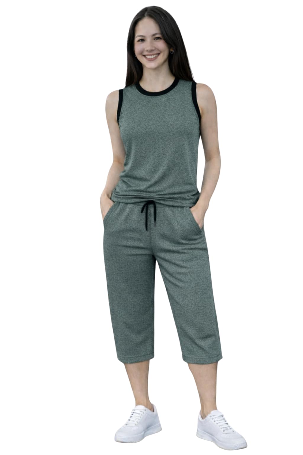Women’s Polyester Tracksuit – Comfortable Activewear Set-S156-picture-26
